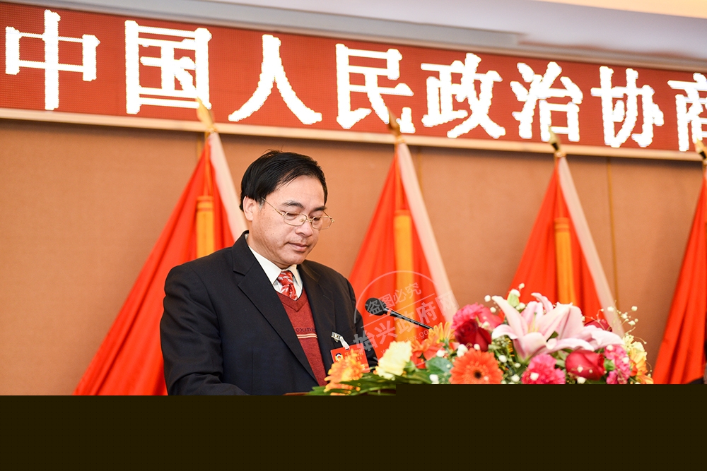 縣政協(xié)副主席鄧炳光作提案工作報告
